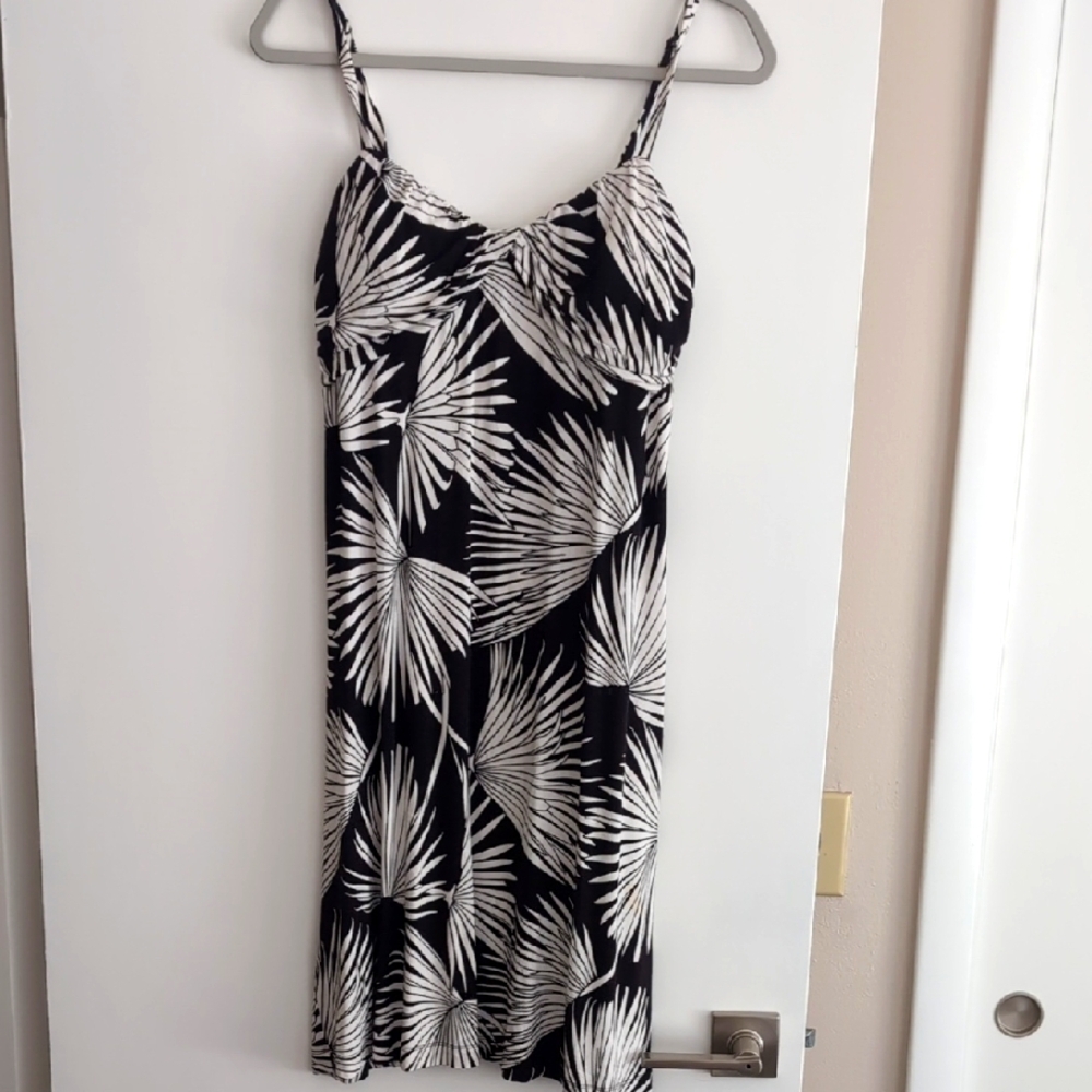 Tommy Bahama Black and White Patterned Dress